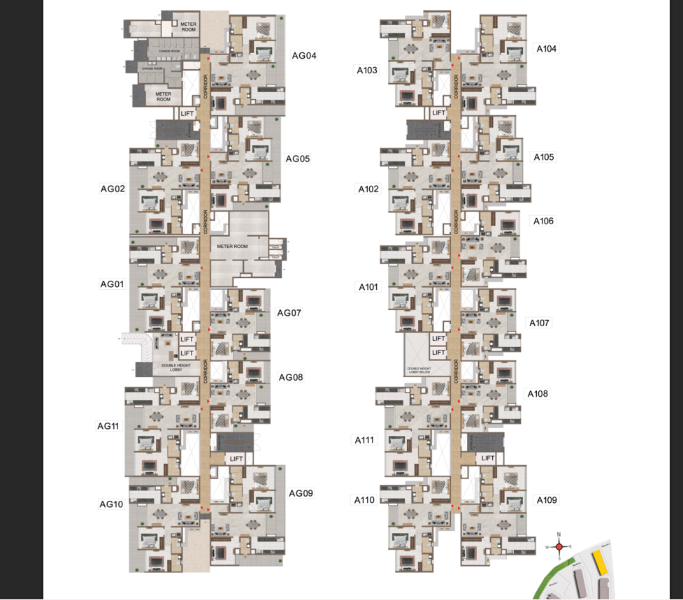 3 BHK Floor Plan